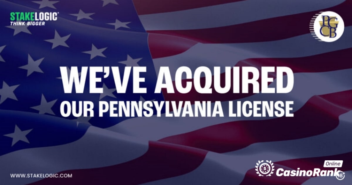 Stakelogic продолжает экспансию в США с лицензией Пенсильвании