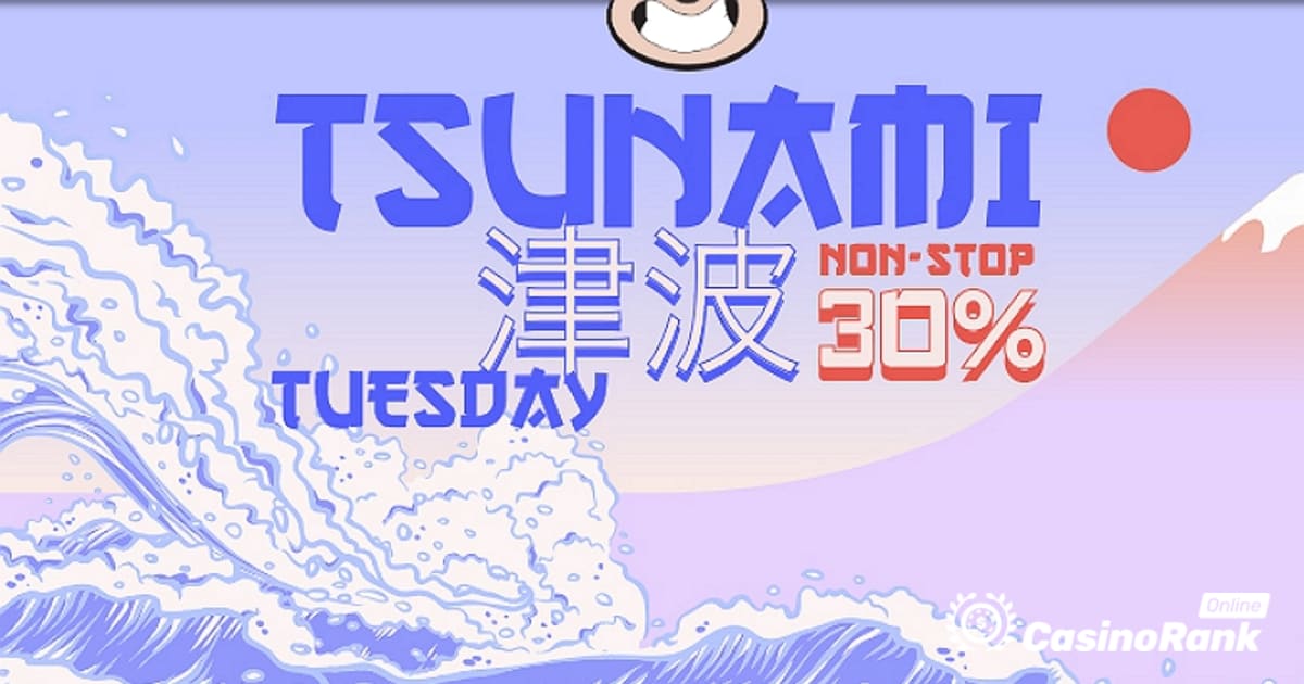 Исследуйте бонус вторника Tsunami в казино Banzai Slots